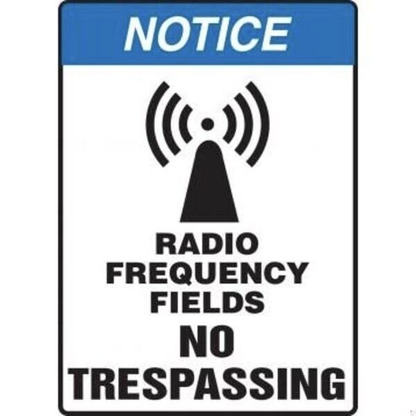 Accuform OSHA NOTICE SAFETY SIGN RADIO MRFQ802XT MRFQ802XT - main
